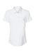 Adidas A515 Womens Ultimate Short Sleeve Polo Shirt White Flat Front