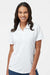 Adidas A515 Womens Ultimate Short Sleeve Polo Shirt White Model Front