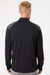 Adidas A520 Mens Shoulder Stripe Moisture Wicking 1/4 Zip Sweatshirt Black Model Back