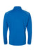 Adidas A520 Mens Shoulder Stripe Moisture Wicking 1/4 Zip Sweatshirt Glory Blue Flat Back