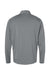 Adidas A520 Mens Shoulder Stripe Moisture Wicking 1/4 Zip Sweatshirt Grey Flat Back
