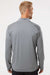 Adidas A520 Mens Shoulder Stripe Moisture Wicking 1/4 Zip Sweatshirt Grey Model Back