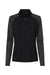 Adidas A521 Womens Stripe Block Moisture Wicking 1/4 Zip Sweatshirt Black Flat Front