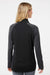 Adidas A521 Womens Stripe Block Moisture Wicking 1/4 Zip Sweatshirt Black Model Back