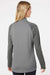 Adidas A521 Womens Stripe Block Moisture Wicking 1/4 Zip Sweatshirt Grey Model Back
