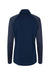 Adidas A521 Womens Stripe Block Moisture Wicking 1/4 Zip Sweatshirt Team Navy Blue Flat Back