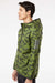 Adidas A524 Mens Full Zip Hooded Windbreaker Jacket Tech Olive Green/Legend Earth Model Side