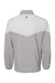 Adidas A546 Mens Heather Chevron 1/4 Zip Windshirt Grey/Heather Grey Flat Back