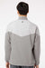 Adidas A546 Mens Chevron Water Resistant 1/4 Zip Windshirt Jacket Grey/Heather Grey Model Back