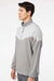 Adidas A546 Mens Chevron Water Resistant 1/4 Zip Windshirt Jacket Grey/Heather Grey Model Side