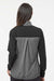 Adidas A547 Womens Heather Block Full Zip Windshirt Black/Heather Black Model Back
