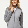 Adidas Womens Colorblock Water Resistant Full Zip Windshirt Jacket - Grey/Heather Grey - NEW
