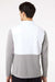 Adidas A532 Mens Textured Mixed Media 1/4 Zip Sweatshirt Grey/White Model Back