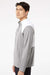 Adidas A532 Mens Textured Mixed Media 1/4 Zip Sweatshirt Grey/White Model Side