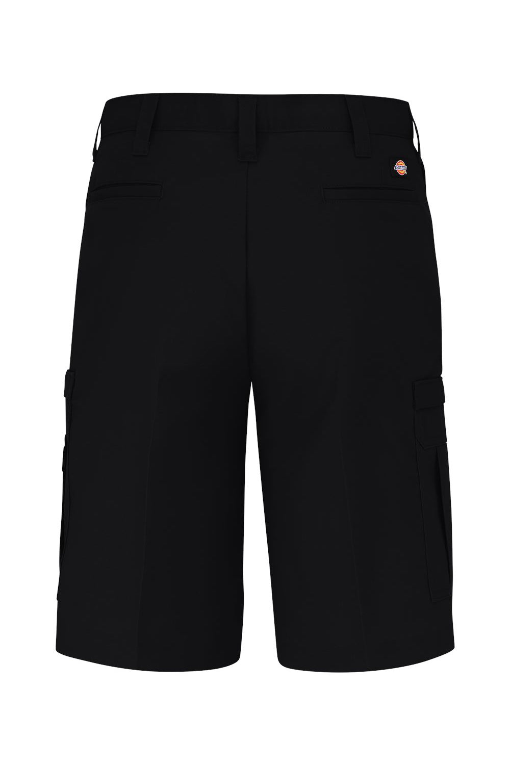 Dickies LR42 Mens Premium Moisture Wicking Industrial Cargo Shorts w/ Pockets Black Flat Back