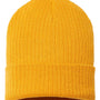 Atlantis Hats Unisex Sustainable Rib Cuffed Beanie - Mustard Yellow