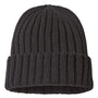Atlantis Headwear Mens Sustainable Cable Knit Cuffed Beanie - Black - NEW