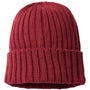 Atlantis Hats Unisex Sustainable Cable Knit Cuffed Beanie - Burgundy