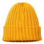 Atlantis Hats Unisex Sustainable Cable Knit Cuffed Beanie - Mustard Yellow