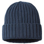 Atlantis Headwear Mens Sustainable Cable Knit Cuffed Beanie - Navy Blue - NEW