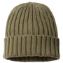 Atlantis Headwear Mens Sustainable Cable Knit Cuffed Beanie - Olive Green - NEW