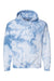 Dyenomite 680VR Mens Blended Tie Dyed Hooded Sweatshirt Hoodie Cloudy Sky Crystal Flat Front