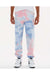 Dyenomite 973VR Mens Dream Tie Dyed Sweatpants Coral Dream Model Front