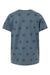 Code Five 2229 Youth Star Print Short Sleeve Crewneck T-Shirt Denim Blue Flat Back