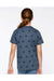 Code Five 2229 Youth Star Print Short Sleeve Crewneck T-Shirt Denim Blue Model Back