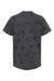 Code Five 2229 Youth Star Print Short Sleeve Crewneck T-Shirt Smoke Grey Flat Back