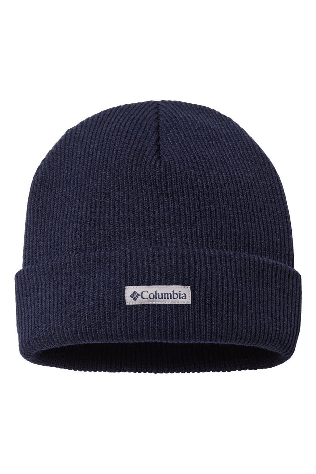 Columbia Hats 191132 Mens Whirlibird Cuffed Beanie Dark Nocturnal Blue Flat Front