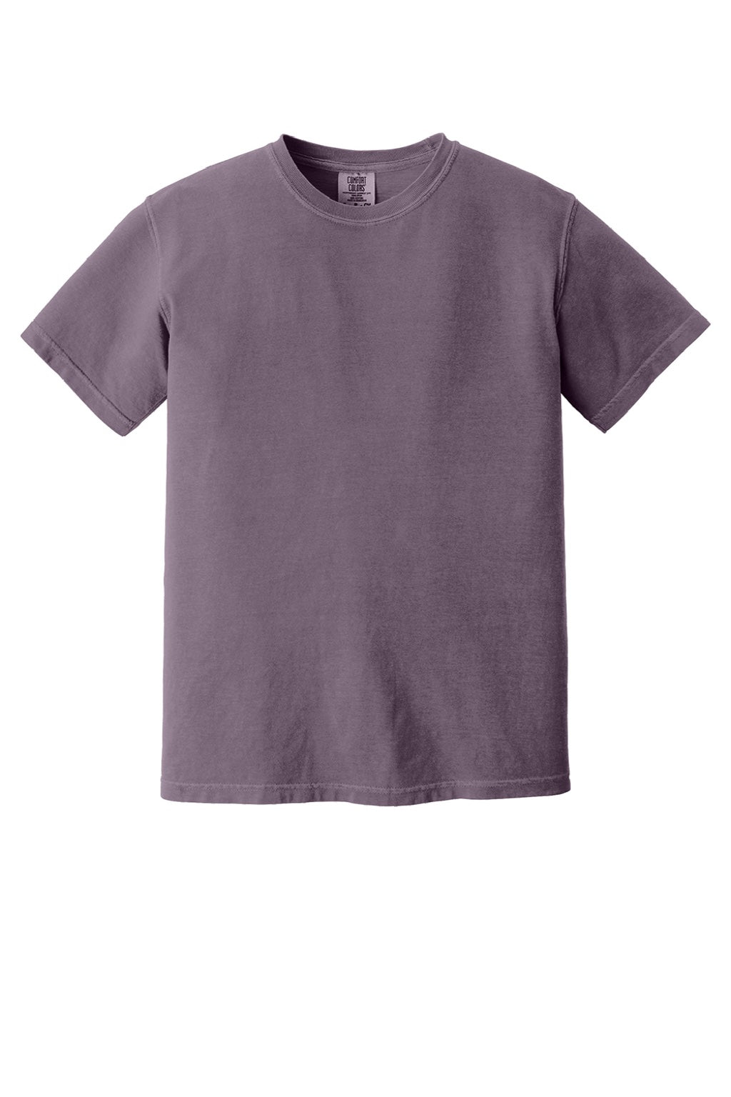 Comfort Colors 1717 Mens Short Sleeve Crewneck T-Shirt Dusk Purple Flat Front