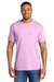 Comfort Colors 1717 Mens Short Sleeve Crewneck T-Shirt Rose Quartz Pink Model Front