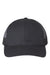 Classic Caps Hats USA100 Mens USA Made Adjustable Trucker Cap Black Flat Front