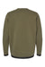 LAT 6789 Mens The Statement Fleece Crewneck Sweatshirt Military Green/Black Flat Back