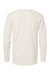 LAT 6918 Mens Fine Jersey Long Sleeve Crewneck T-Shirt Heather Natural Flat Back
