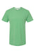 LAT 6991 Mens Harborside Melange Short Sleeve Crewneck T-Shirt Green Flat Front