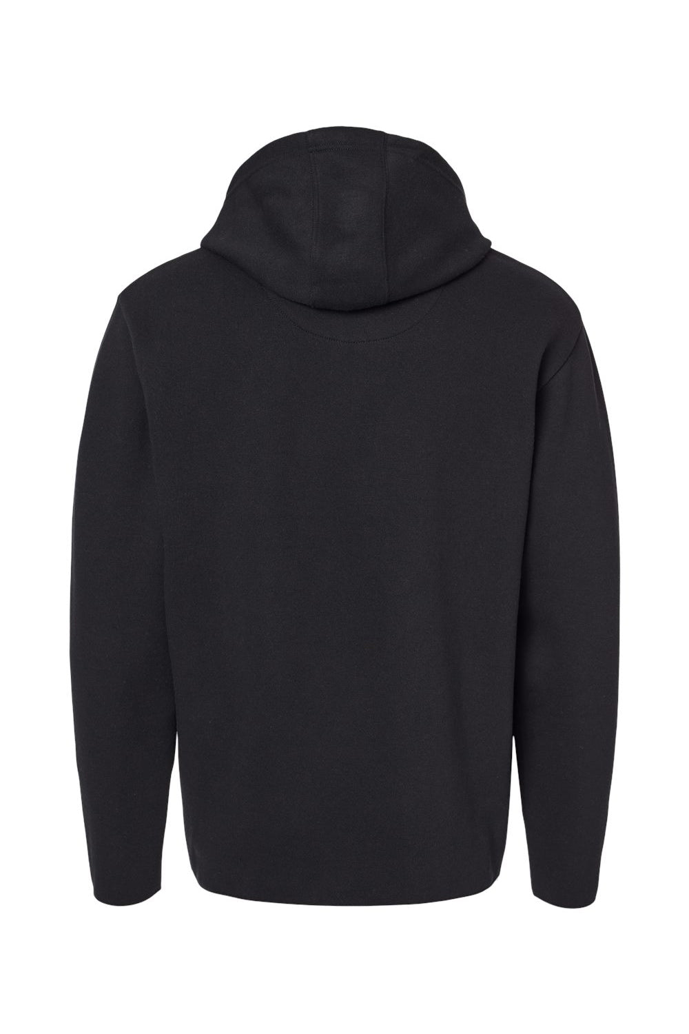 LAT 6996 Mens The Statement Fleece Hooded Sweatshirt Hoodie Black/Titanium Grey Flat Back