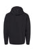 LAT 6996 Mens The Statement Fleece Hooded Sweatshirt Hoodie Black/Titanium Grey Flat Back