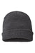 Richardson Hats 146R Unisex Waffle Cuffed Beanie Heather Charcoal Grey Flat Front