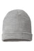 Richardson Hats 146R Unisex Waffle Cuffed Beanie Heather Grey Flat Front