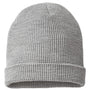 Richardson Hats Unisex Waffle Cuffed Beanie - Heather Grey
