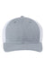 Richardson Hats 112PL Mens 112+ R-Flex Adjustable Trucker Hat Heather Grey/White Flat Front