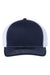 Richardson Hats 112PL Mens 112+ R-Flex Adjustable Trucker Hat Navy Blue/White Flat Front