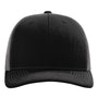 Richardson Hats Mens Sustainable Snapback Trucker Hat - Black/Charcoal Grey