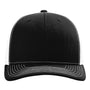 Richardson Mens Sustainable Snapback Trucker Hat - Black/White - NEW