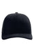 Richardson Hats 112RE Mens Sustainable Snapback Trucker Hat Navy Blue Flat Front