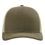 Richardson Hats Mens Sustainable Snapback Trucker Hat - Loden Green/Khaki