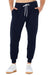 Bella + Canvas BC3727/3727 Mens Jogger Sweatpants w/ Pockets Navy Blue Flat Front