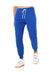 Bella + Canvas BC3727 Mens Jogger Sweatpants w/ Pockets True Royal Blue Flat Front